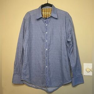 Robert Graham Flip Cuff Embroidered Button Down